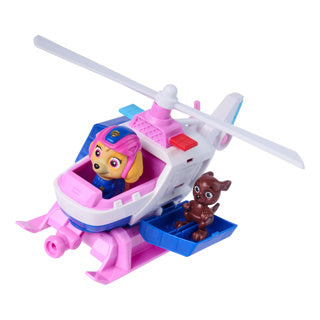 Paw Patrol – Suchrettung – Skye-Helikopter mit Rückzugsfunktion für 2 Figuren – Spielzeugfahrzeuge