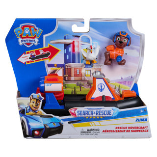 Paw Patrol – Suchrettung – Zumas Luftkissenfahrzeug mit 2-Figuren-Antriebsfunktion – Spielzeugfahrzeuge