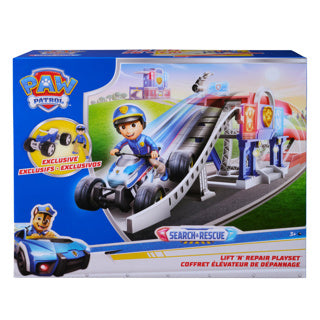 Paw Patrol - Suchrettung - Lift 'n' Repair Spielset von 76 cm mit Ryder-Figur und Fahrzeug - Spielsets