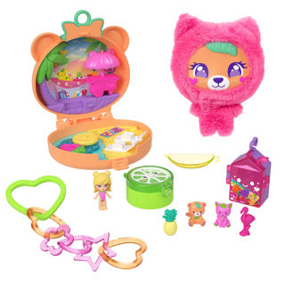 Kompaktes Spielset „Polly Pocket Teddybär“.