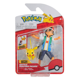 Pokémon Battle Figur Stars Ash Pikachu 12 cm