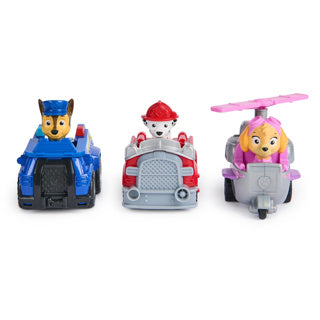 Spin Master Paw Patrol – Deluxe-Rescue-Racer-Verfolgungsjagd-Paw-Patrol-Spielzeugautos zum Sammeln mit Rückzugsfunktion