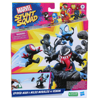 Hasbro Marvel Stunt Squad Speeltet Venom gegen Meilen Morales Medium Assorti