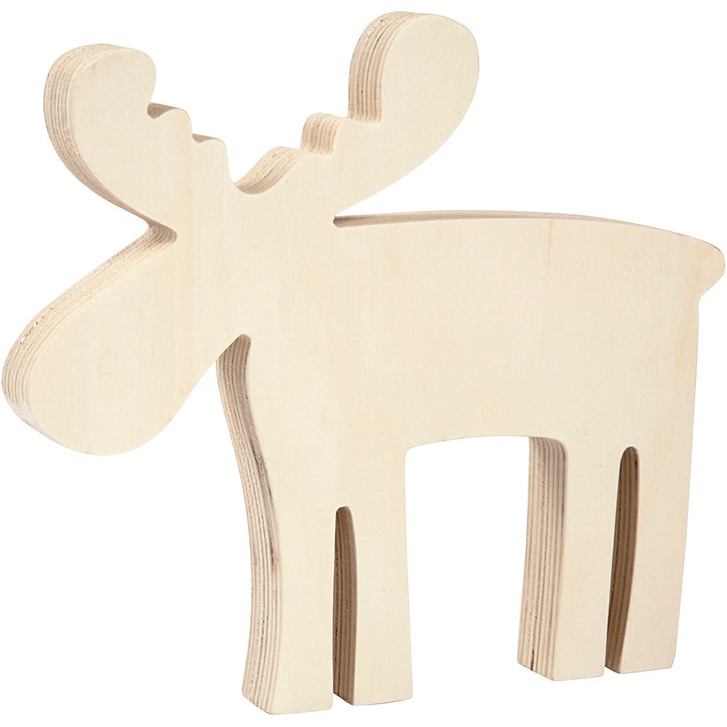 Creativ Company Elch, Größe 15x14 cm, Stärke 16 mm, 1 Stück