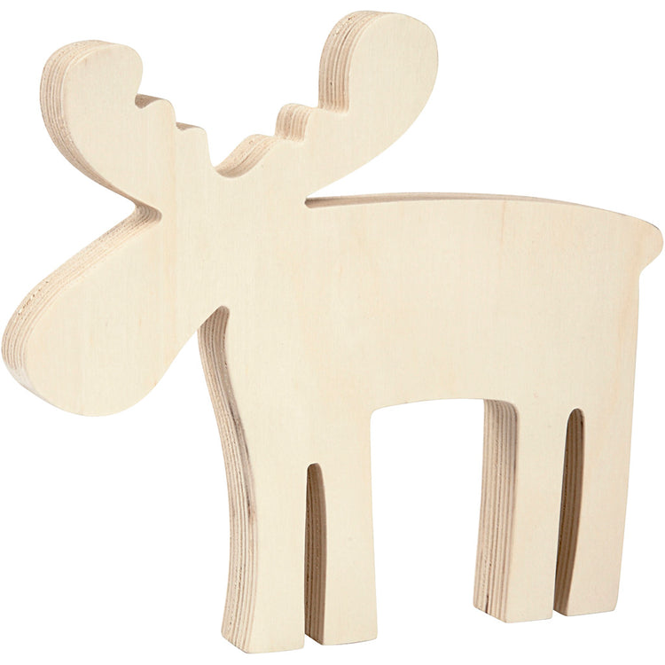Creativ Company Elch, Größe 15x14 cm, Stärke 16 mm, 1 Stück