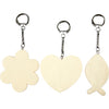 Creativ Company Schlüsselanhänger, Größe 6-7 cm, Stärke 3 mm, 12 Stück 1 Box