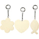 Creativ Company Schlüsselanhänger, Größe 6-7 cm, Stärke 3 mm, 12 Stück 1 Box