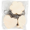Creativ Company Schlüsselanhänger, Größe 6-7 cm, Stärke 3 mm, 12 Stück 1 Box