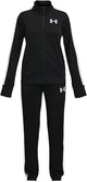 Under Armour ua Rival Knit Track Suit-Blk Mädchen-Trainingsanzug – Schwarz – Weiß