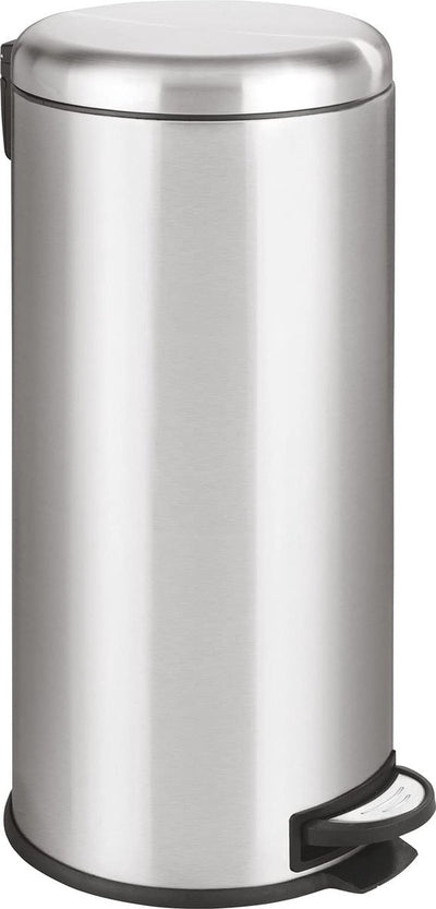 Wenko Treteimer Leman 30 Liter Edelstahl matt - Easy-Close-Deckel - Mülleimer - Mülleimer - Mülleimer - Mülleimer
