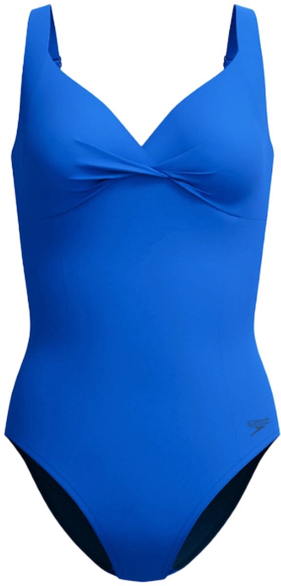 Speedo Shaping Cross Knot 1-teiliger Damen-Sportbadeanzug – Blau