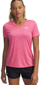Under Armour Tech SSV – Twist Damen-Sportshirt – Pink – Weiß