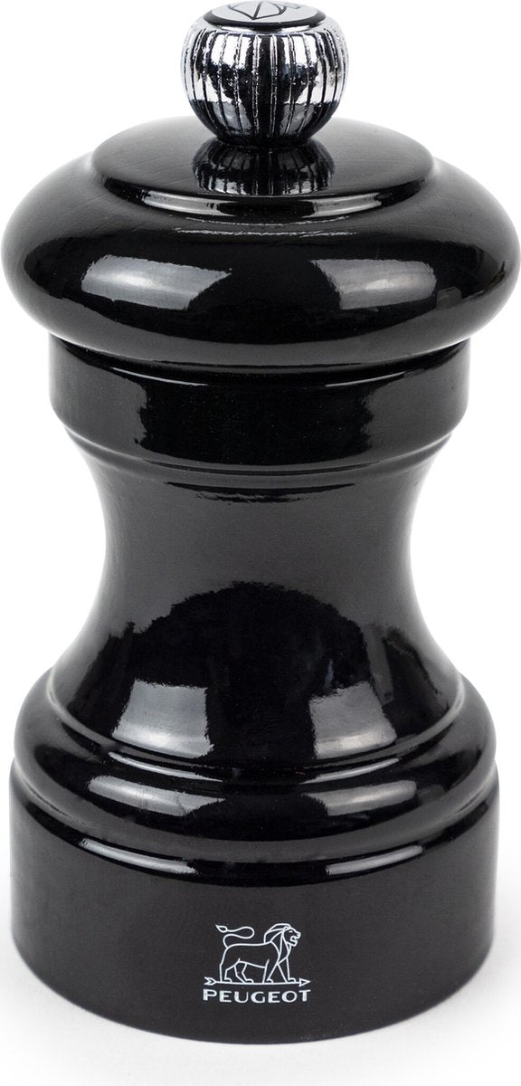 Peugeot Bistro Pfeffermühle 10 cm – Schwarz – PEFC-Holz