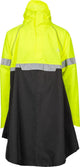 Ralka Regenponcho mit Ärmeln wasserdicht atmungsaktiv – Erwachsene – extra sichtbar – Größe L XL