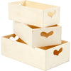 Creativ Company Aufbewahrungsboxen, H: 6,3+5,8+5,5 cm, L: 20,5+18+15,8 cm, B: 11,5+9,8+7,8 cm, 3 Stück 1 Set