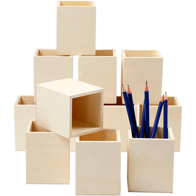 Creativ Company Stiftebox, H: 9,5 cm, Maße 7,5x7,5 cm, 1 Stück