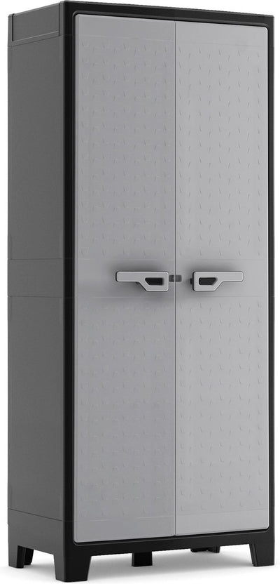 Kis Keter Titan Hochschrank – 4 Regale – 80 x 44 x 182 cm – Schwarzgrau
