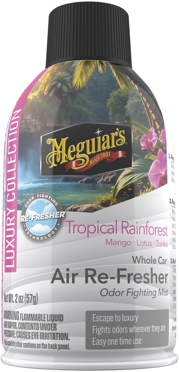 Meguiar's Meguiar's Tropical Escape Air Refresher – Auto-Lufterfrischer – reduziert unerwünschte Gerüche – für Fahrzeuginnenräume