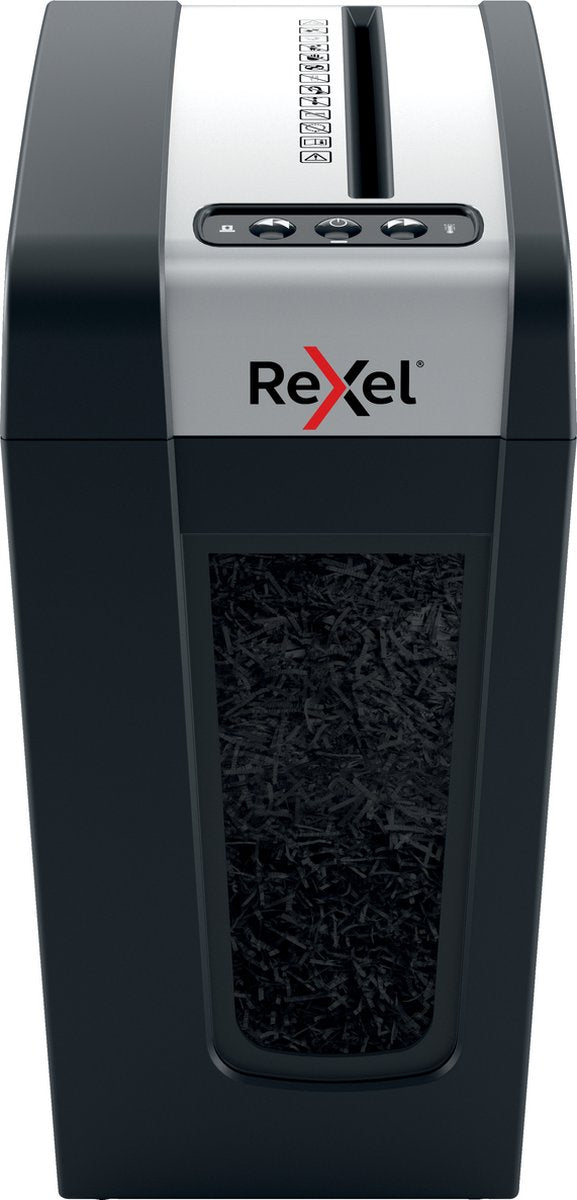 Rexel mc4-sl leiser Aktenvernichter – P5 Mikro-Aktenvernichter – bis zu 4 Blatt – 14 l – Schwarz