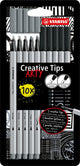 Stabilo Kreativspitzen Arty Pens verschiedene Spitzenstärken - 10 Stk.