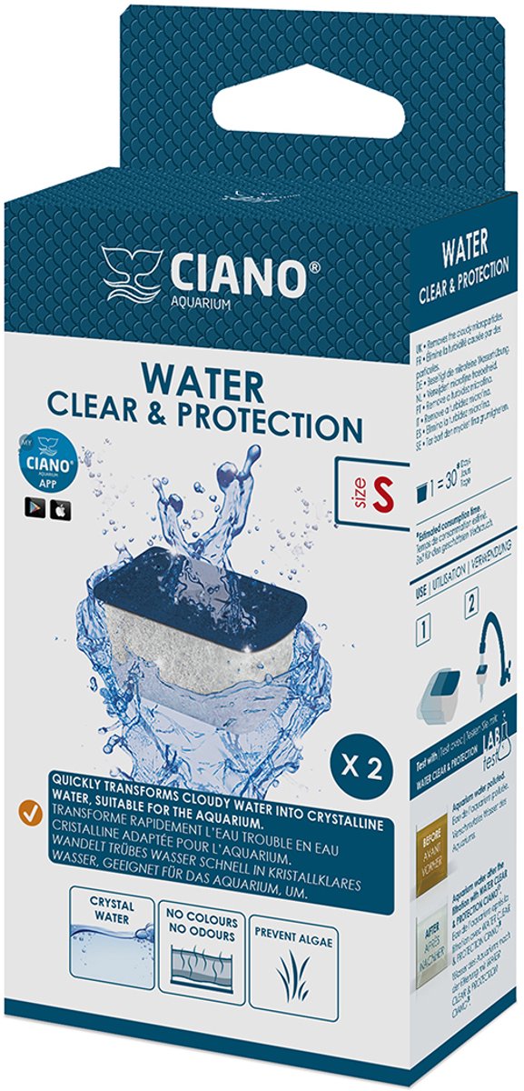 Ciano Water Clear - Aquarienfilter - 2 Stück - klein