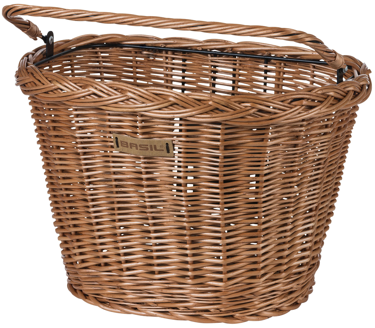 Basil Bremen Wicker KF - Fahrradkorb - vorne - natur