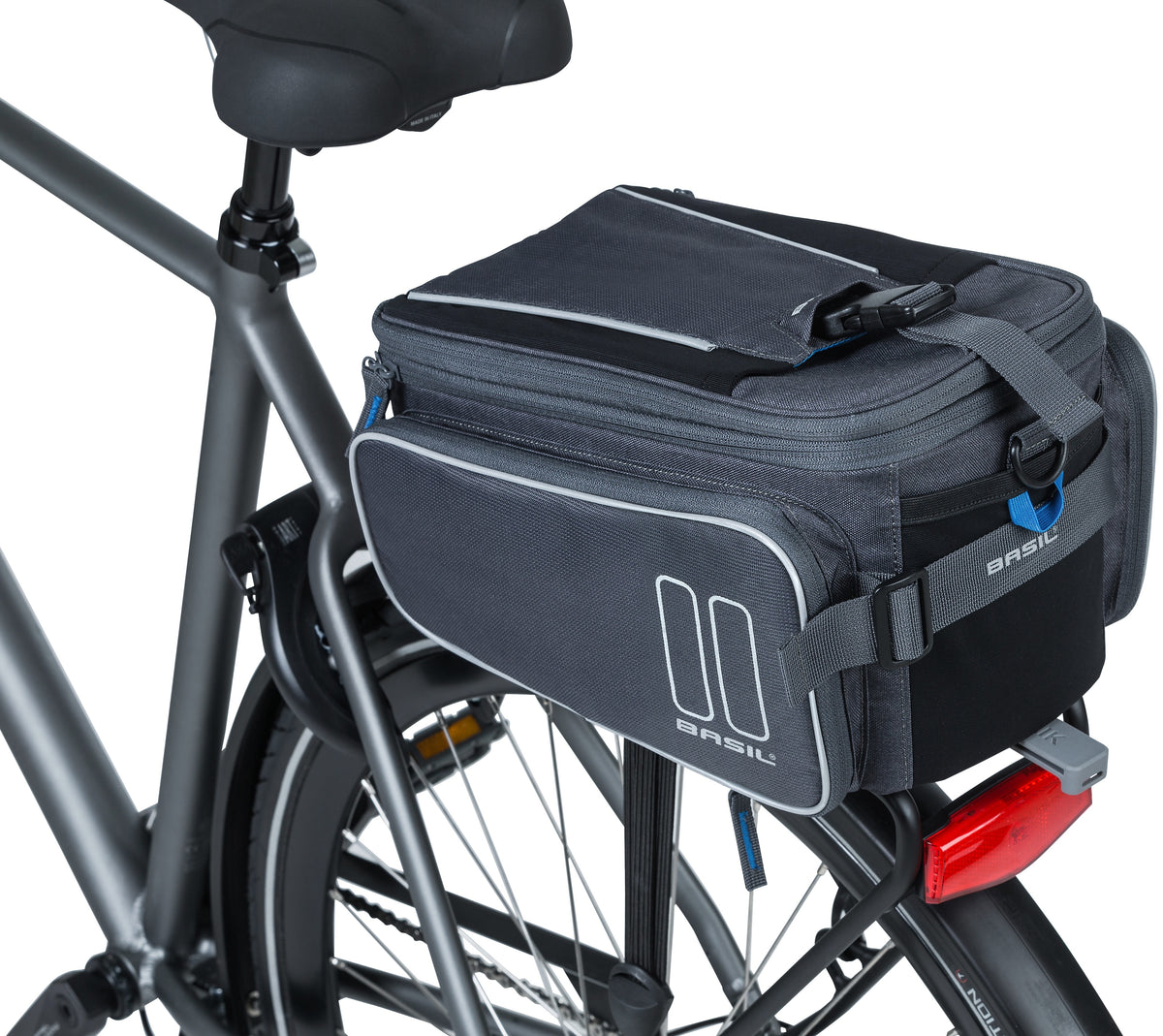 Basil Sport Design Trunkbag MIK - Grau - Fahrradrucksack - Unisex - Sportlich - 7-15L