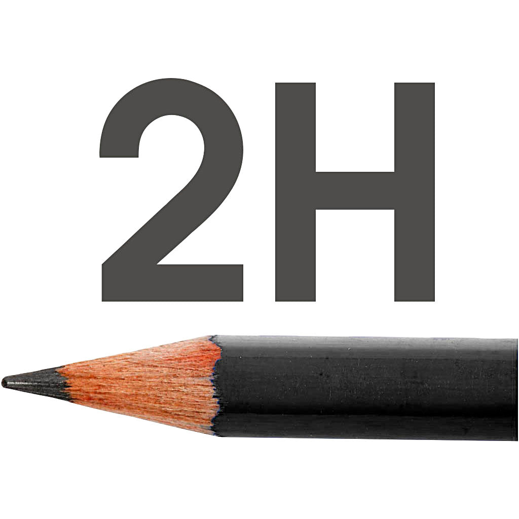 Lyra Art Design Zeichnungsstifte, D 6,9 mm, 2H, Füllung von 1,8 mm, 12 Stück 1 Box