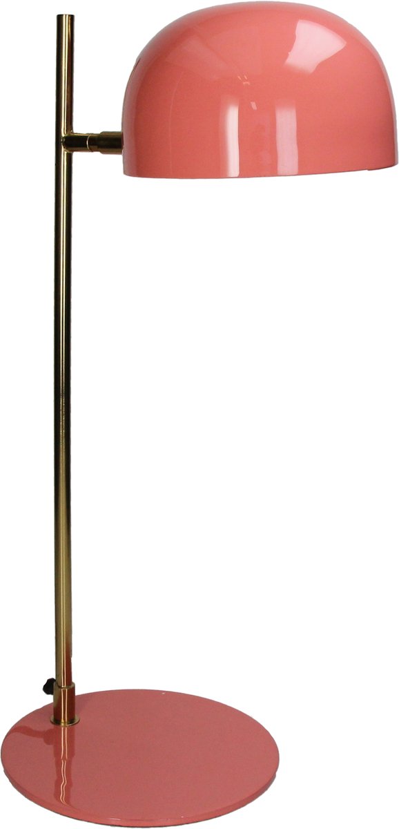 Tischlampe aus der HD-Kollektion, Metall, rosa, 25 x 19 x 50 cm