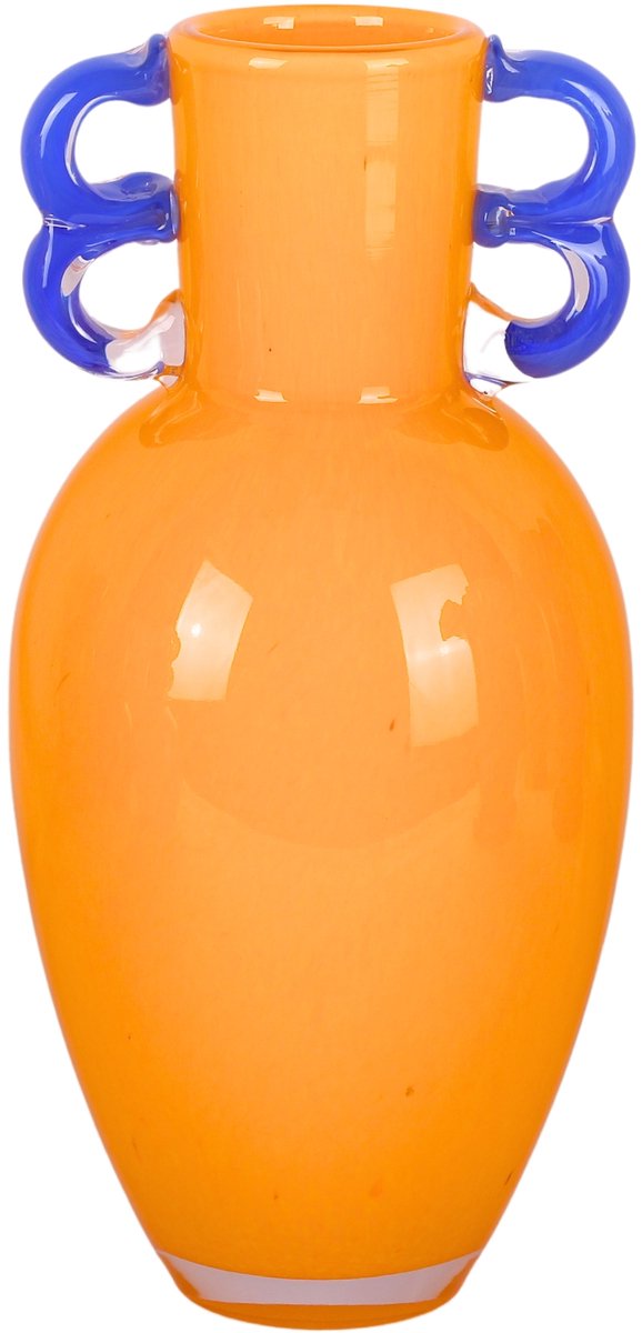 HD Collection Vase aus Glas, gelb, 14,5 x 14,5 x 30 cm