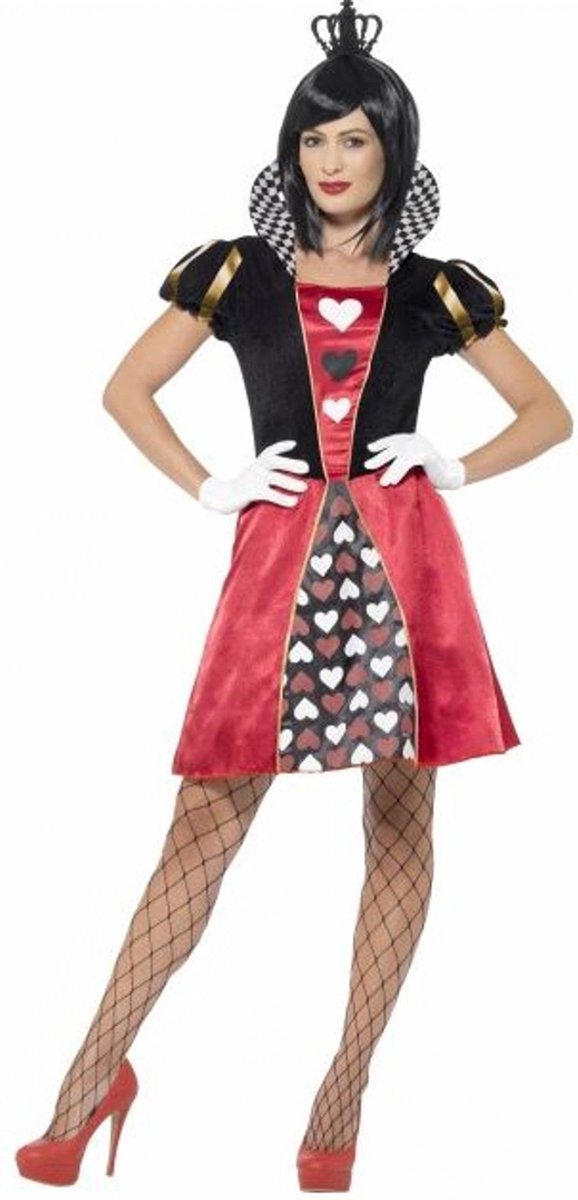 Smiffys Miss Queen of Hearts Herzkönigin-Kostüm für Damen | Größe XL (48 - 50)