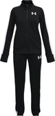 Under Armour ua Rival Knit Track Suit-Blk Mädchen-Trainingsanzug – Schwarz – Weiß