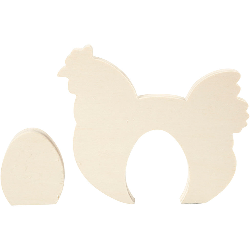 Creativ Company 2in1 Figuren, H: 7,5+16 cm, B: 6,3+19,5 cm, Dicke 2 cm, 1 Set