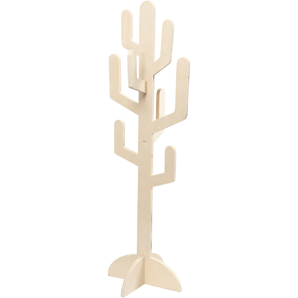Creativ Company Holzkaktus, H: 60 cm, B: 18,5 cm, Stärke 8 mm, 1 Stück