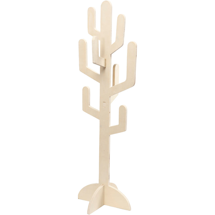 Creativ Company Holzkaktus, H: 60 cm, B: 18,5 cm, Stärke 8 mm, 1 Stück