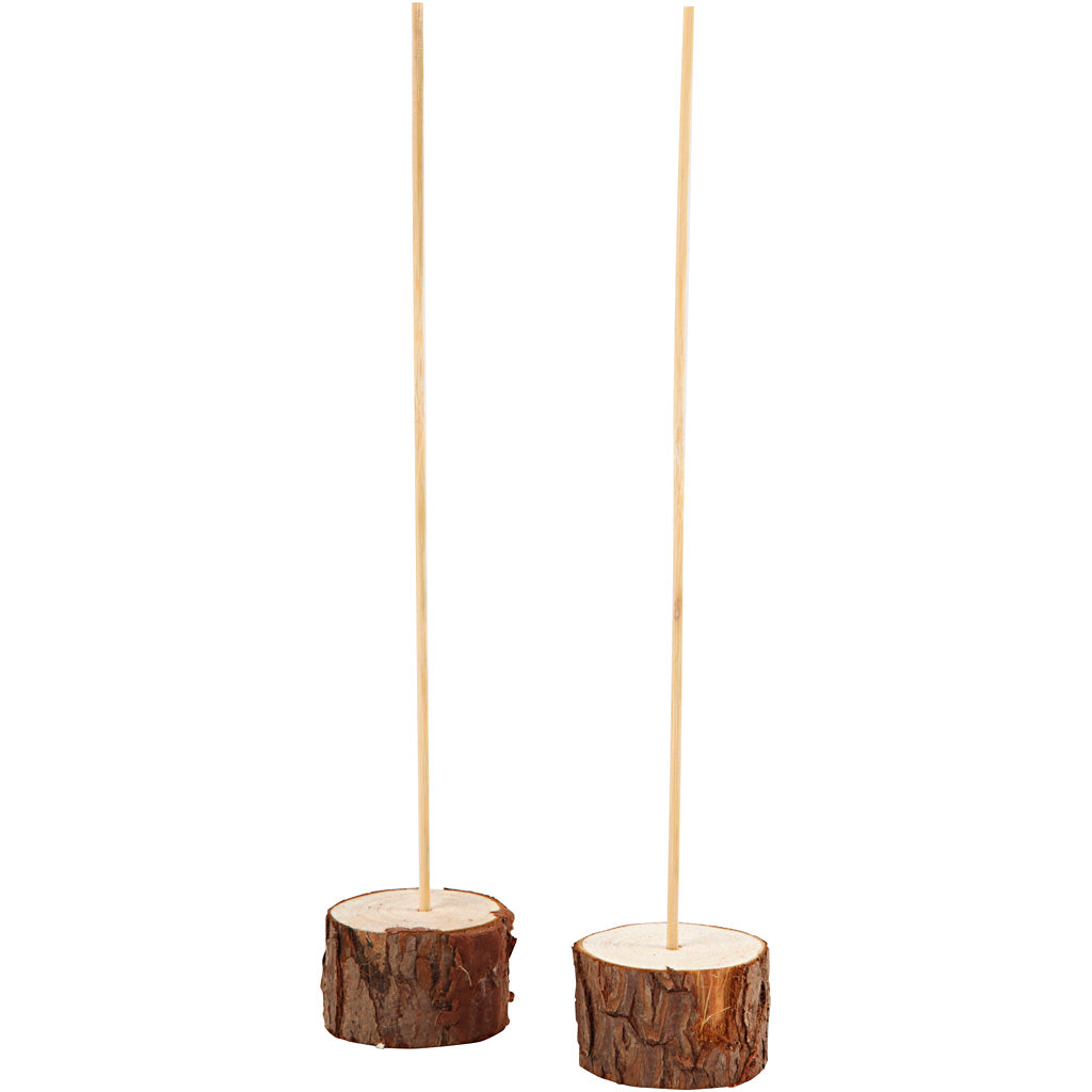 Creativ Company Holzständer, H: 3 cm, T 5 cm, 2 Set 1 Box