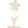 Creativ Company Holzblume mit Fuß, 26 cm