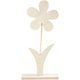 Creativ Company Holzblume mit Fuß, 26 cm