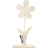 Creativ Company Holzblume mit Fuß, 26 cm