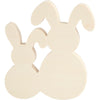 Creativ Company Hasen, H: 17 cm, B: 16 cm, Dicke 2 cm, 1 Set