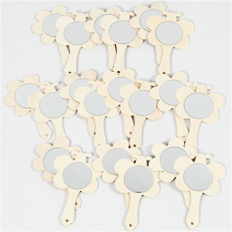 Creativ Company Handspiegel, H: 13,9 cm, B: 9 cm, 20 Stück 1 Box
