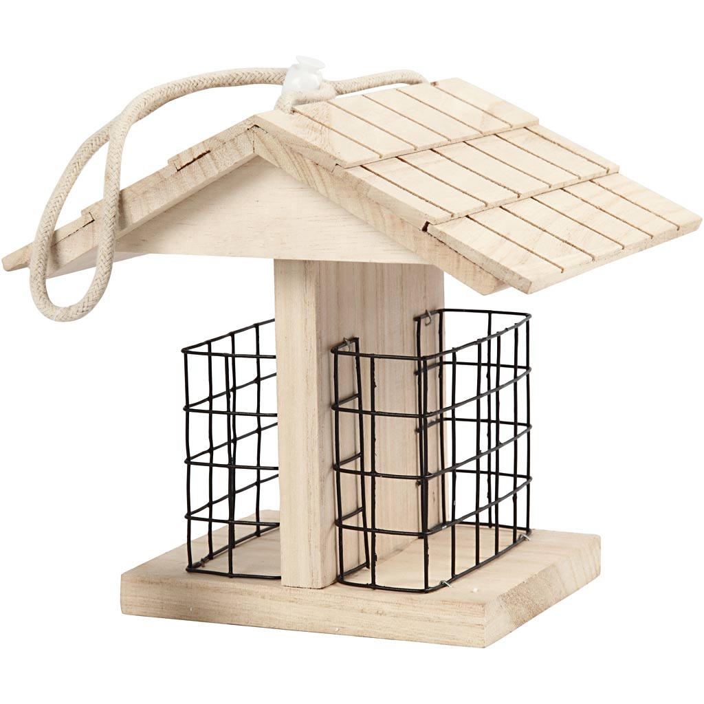 Creativ Company Vogelfutterhaus, H: 17,5 cm, L: 11,6 cm, B: 13,5 cm, 1 Stück