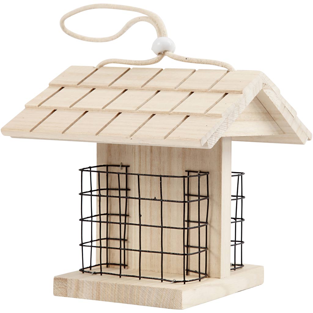 Creativ Company Vogelfutterhaus, H: 17,5 cm, L: 11,6 cm, B: 13,5 cm, 1 Stück