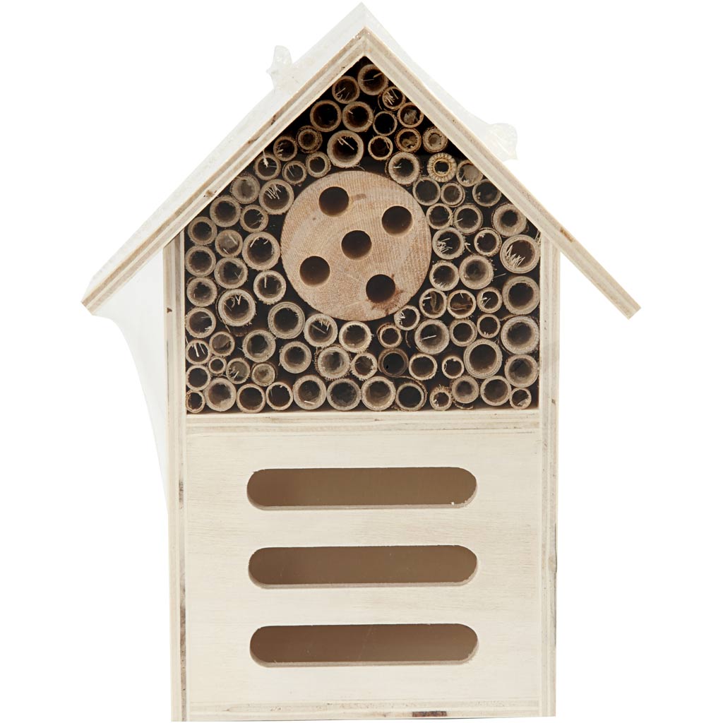 Creativ Company Insekten- und Schmetterlingshotel, H: 18 cm, T: 9 cm, B: 14 cm, 1 Stück