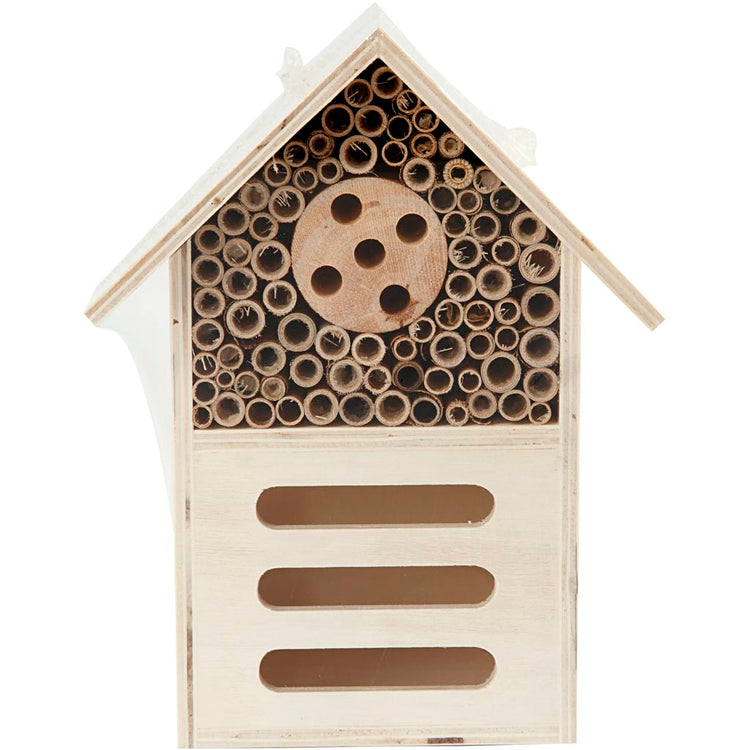 Creativ Company Insekten- und Schmetterlingshotel, H: 18 cm, T: 9 cm, B: 14 cm, 1 Stück