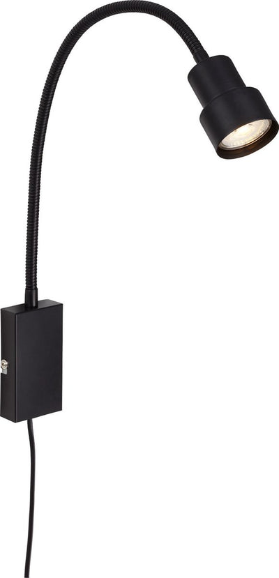 Briloner Leuchten Tusi Nachttischlampe Touchfunktion Metall schwer 1xLED-GU10 5W 400lm 3000K Flexarm An Aus Schalter