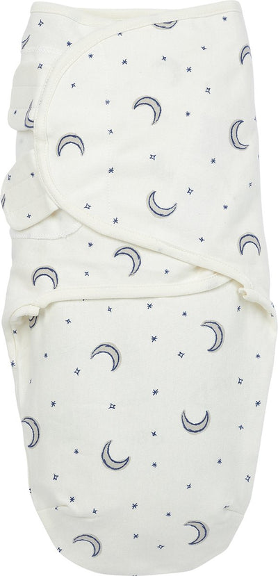 Meyco Baby Moon Swaddle Wickeldecke – Indigo – 4–6 Monate – 1,0 Tog