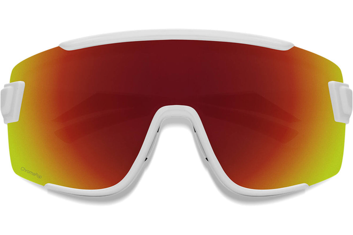 Smith Wildcat Bril White Chromapop Red Mirror