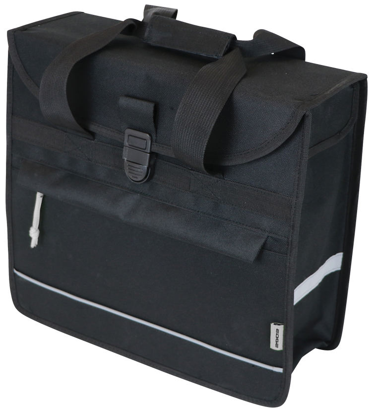 Edge Fahrradbeutel Basic Shopper 20 Liter 37 x 34 x 13 cm Schwarz