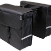 Edge Doppelfahrradbeutel Luxuskäufer 40 Liter 38 x 40 x 14 cm (2x) Schwarz